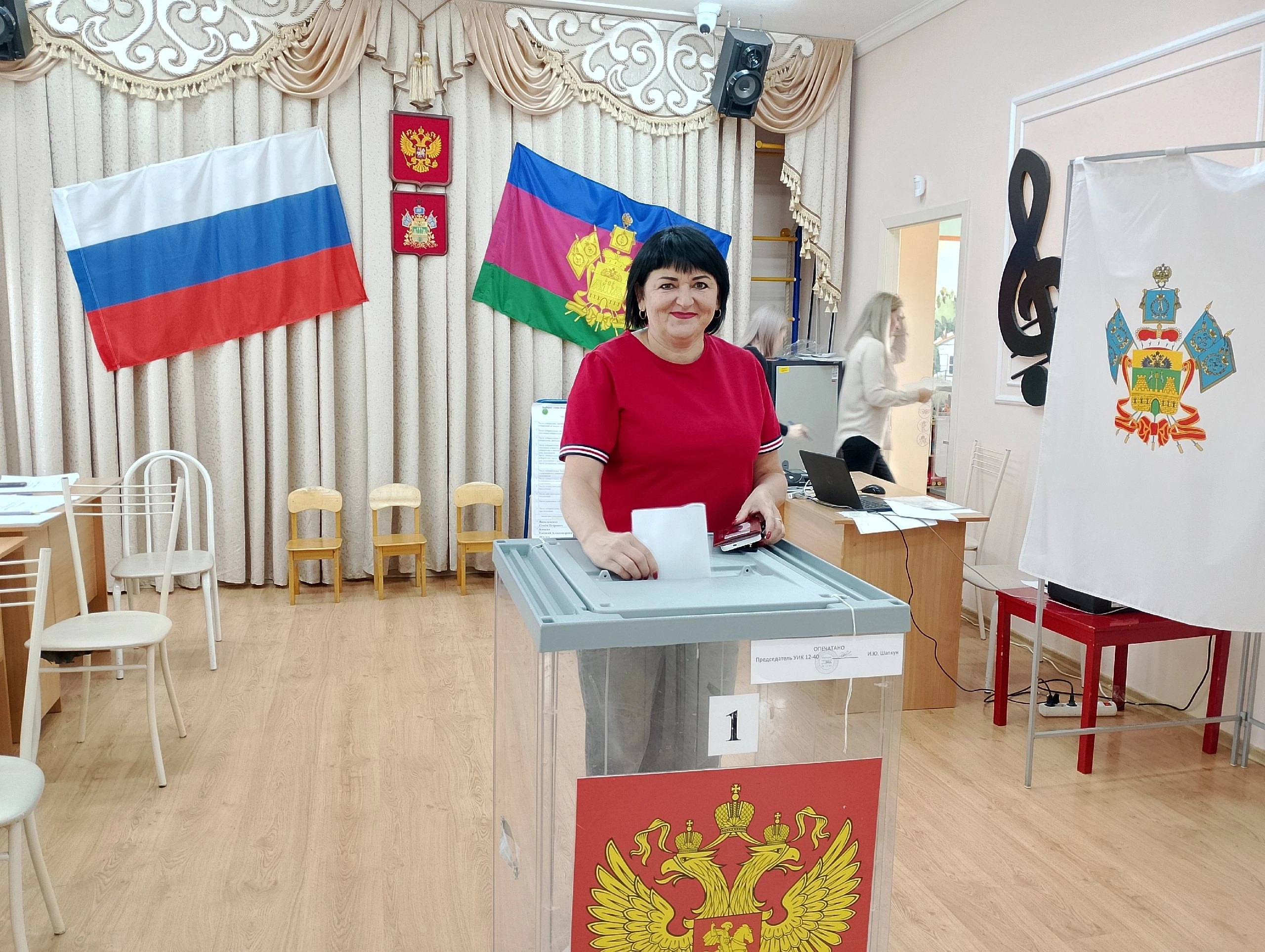 Депутаты Совета МО Динской район и Совета Новотитаровского сельского поселения приняли активное участие в выборах