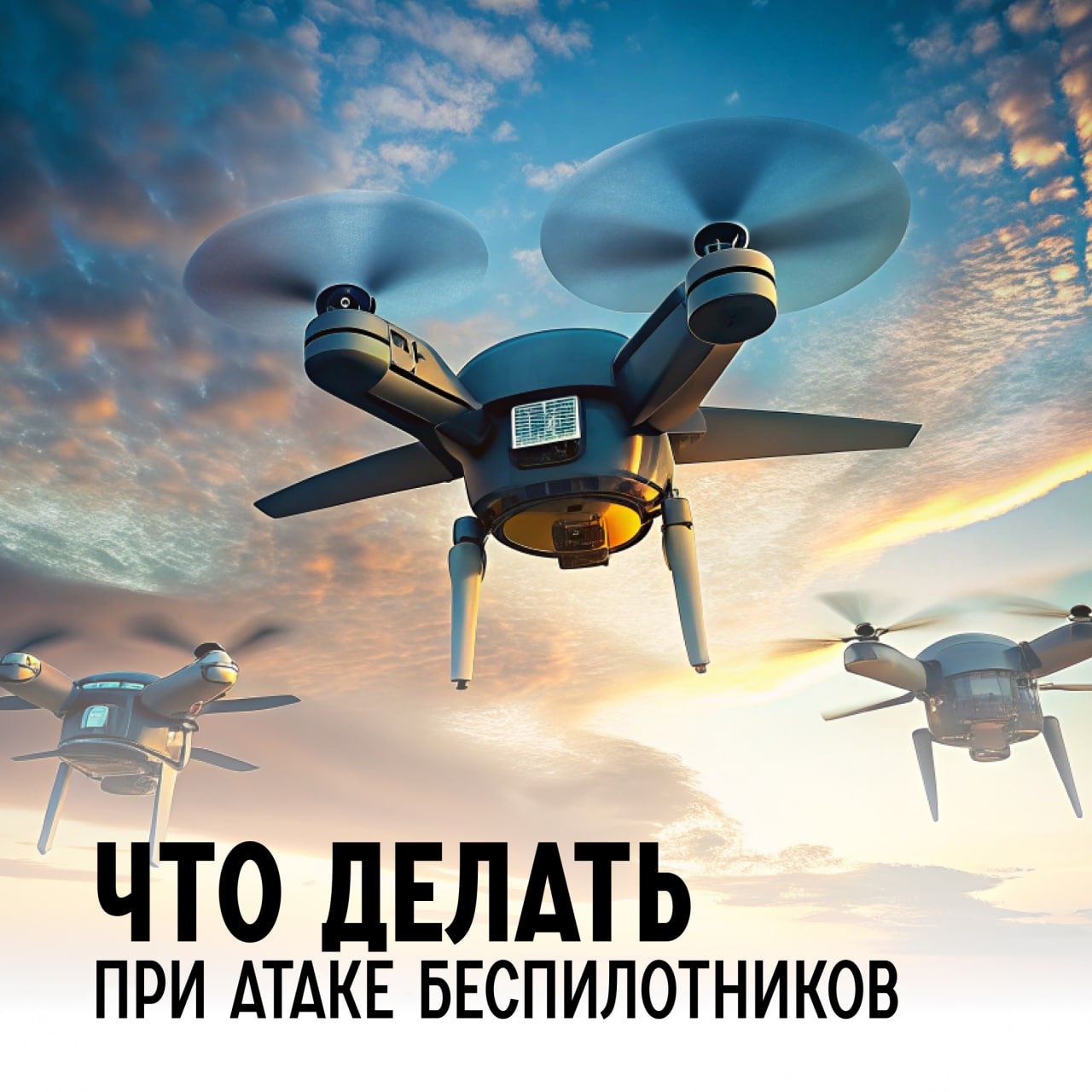 Алгоритм действий в случае обнаружения беспилотных летательных аппаратов: