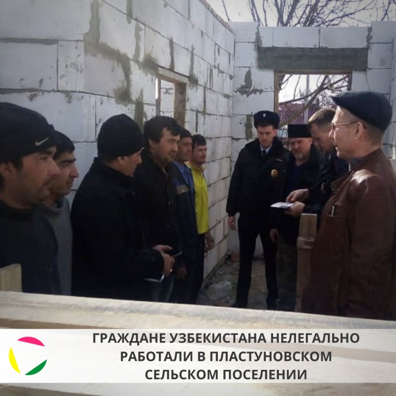 Граждане Узбекистана нелегально работали в Пластуновском сельском поселении