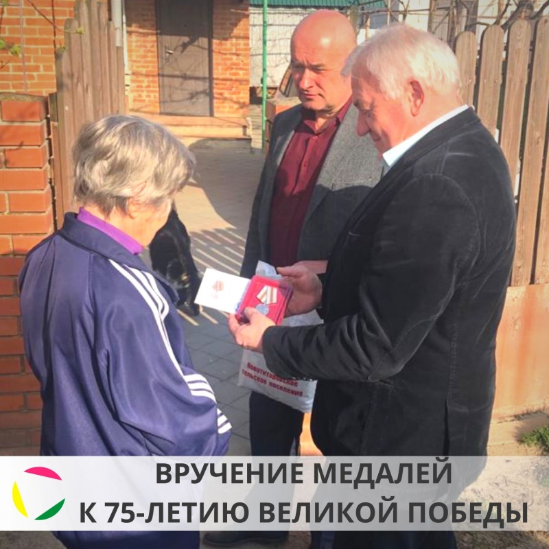 Вручение памятных медалей к 75-летию Великой Победы