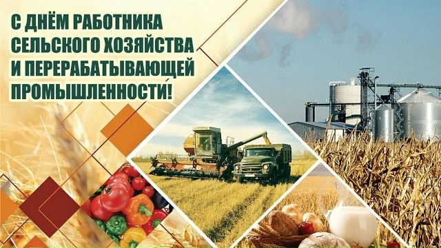 С Днем работника сельского хозяйства и перерабатывающей промышленности!