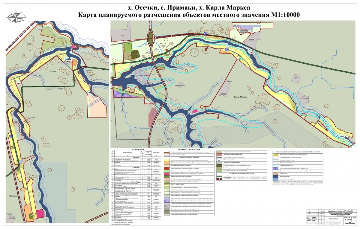 1.Карта планируемого размещения объектов местного значения ГП Новотитаровского сп 3